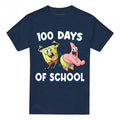 Front - SpongeBob SquarePants Unisex Adult 100 Days Of School Patrick Star T-Shirt