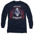 Front - Bon Jovi Unisex Adult Forever Skull Long-Sleeved T-Shirt