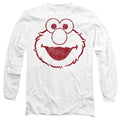 Front - Sesame Street Unisex Adult Elmo Mono Long-Sleeved T-Shirt