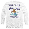Front - Sesame Street Unisex Adult Ski Club Adventure Elmo Long-Sleeved T-Shirt