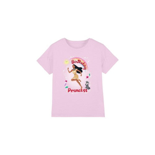 Front - Pocahontas Childrens/Kids Birthday Princess Meeko T-Shirt