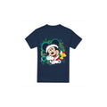 Front - Disney Mens Mickey Mouse Wreath Christmas T-Shirt