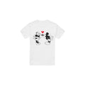 Front - Disney Mens Mickey & Minnie Mouse Kiss Sketch Valentine`s Day T-Shirt