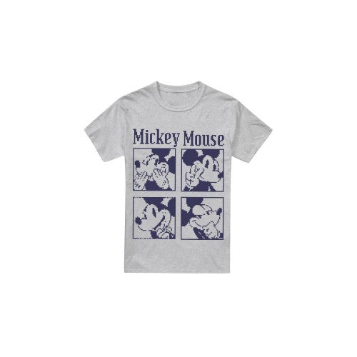 Front - Disney Mens Mickey Mouse Pixelated T-Shirt