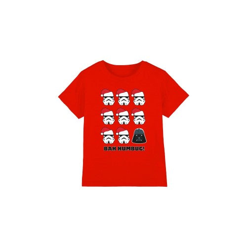 Front - Star Wars Childrens/Kids Bah Humbug Stormtrooper Darth Vader T-Shirt