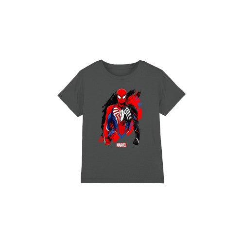 Front - Spider-Man Childrens/Kids Symbiote T-Shirt