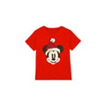 Front - Disney Childrens/Kids Mickey Mouse Santa Face T-Shirt