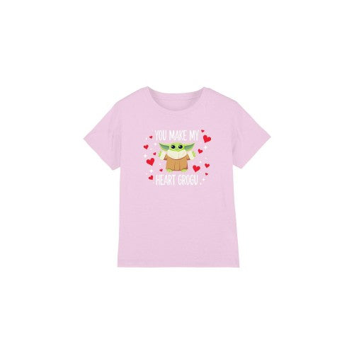 Front - Star Wars Childrens/Kids You Make My Heart Grogu T-Shirt