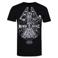 Front - Star Wars Mens Millennium Falcon T-Shirt
