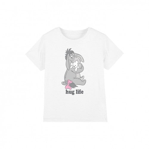 Front - Winnie the Pooh Childrens/Kids Hug Life Eeyore Valentine`s Day T-Shirt