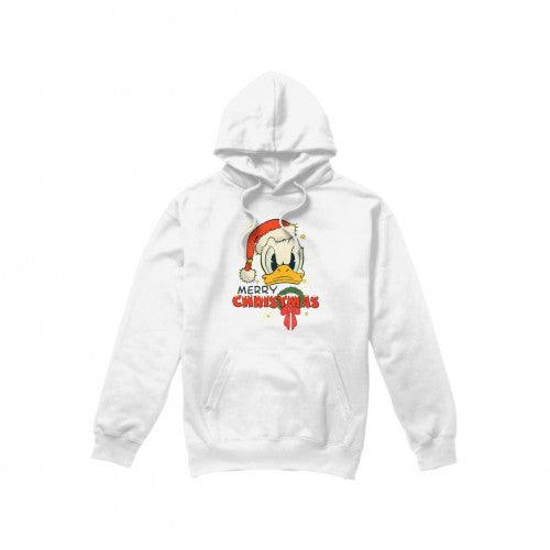 Front - Disney Mens Merry Christmas Donald Duck Hoodie