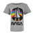 Front - NASA Womens/Ladies Rainbow Cotton T-Shirt