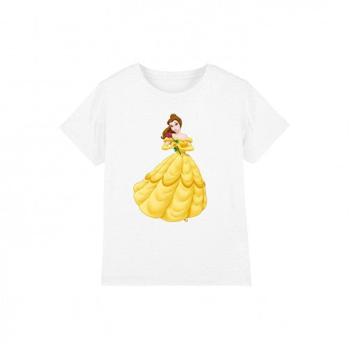 Front - Beauty And The Beast Childrens/Kids Belle Rose T-Shirt