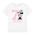 Front - Disney Childrens/Kids Minnie Mouse 7th Birthday T-Shirt