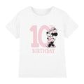 Front - Disney Childrens/Kids Minnie Mouse 10th Birthday T-Shirt