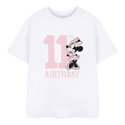 Front - Disney Childrens/Kids Minnie Mouse 11th Birthday T-Shirt