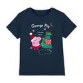 Front - Peppa Pig Childrens/Kids George Pig Present Christmas T-Shirt