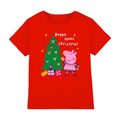 Front - Peppa Pig Childrens/Kids Christmas Tree T-Shirt