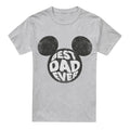Front - Disney Mens Best Dad Ever Mickey Mouse T-Shirt