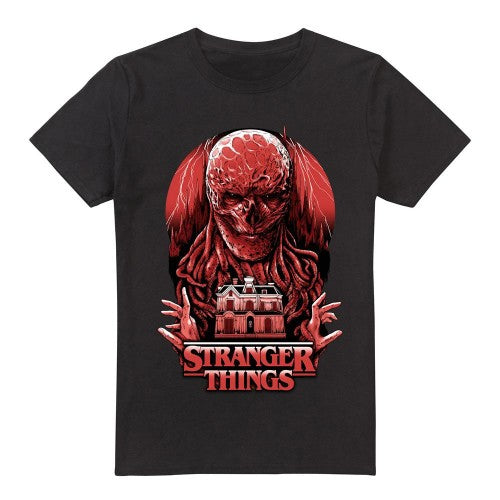 Front - Stranger Things Mens Vecna Horror T-Shirt