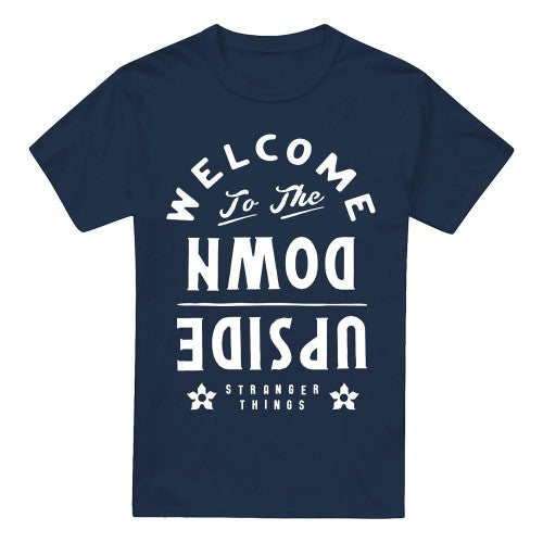 Front - Stranger Things Mens Welcome To The Upside Down T-Shirt