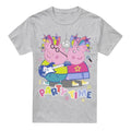 Front - Peppa Pig Mens Party Time Mummy Pig Daddy pig T-Shirt