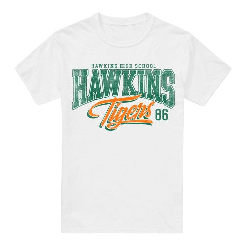 Front - Stranger Things Mens Hawkins Tigers 86 T-Shirt