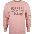 Front - Disney Womens/Ladies Its Cool To Be Kind Mickey Mouse Sweatshirt
