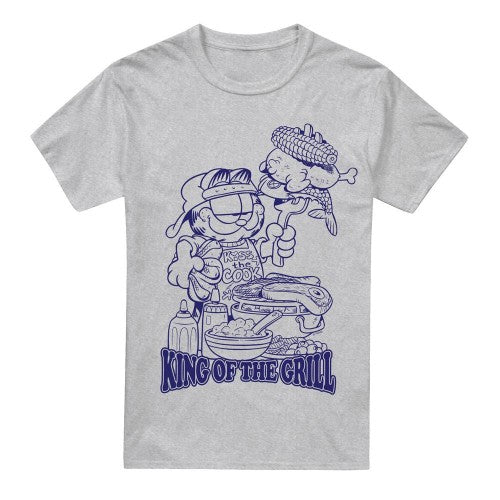 Front - Garfield Mens King Of The Grill T-Shirt