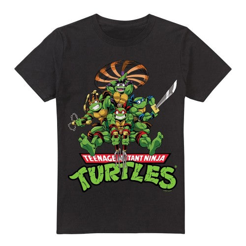 Front - Teenage Mutant Ninja Turtles Mens Manga Turtles T-Shirt