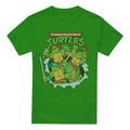 Front - Teenage Mutant Ninja Turtles Mens Retro Group T-Shirt