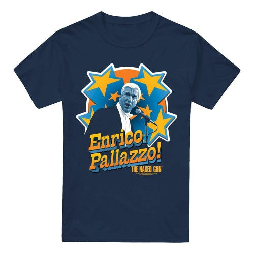Front - The Naked Gun Mens It´s Enrico Pallazzo T-Shirt