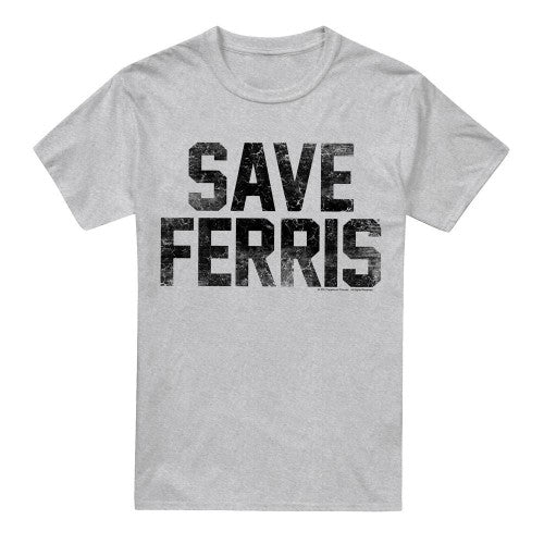 Front - Ferris Bueller´s Day Off Mens Save Ferris T-Shirt