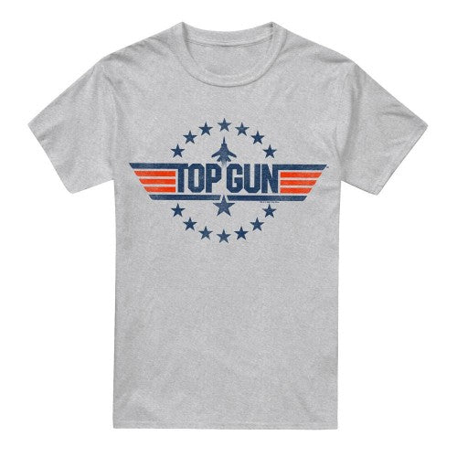 Front - Top Gun Mens Star Logo T-Shirt