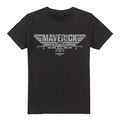 Front - Top Gun: Maverick Mens Plane Logo T-Shirt