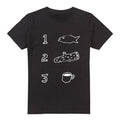 Front - Twin Peaks Mens Coffee Log Fish T-Shirt