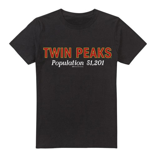Front - Twin Peaks Mens Population T-Shirt