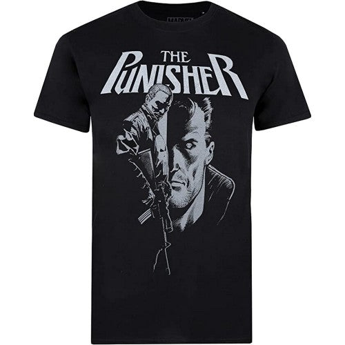 Front - The Punisher Mens Rifle T-Shirt