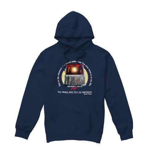 Front - Beverly Hills Cop Mens Nicest Police Car Hoodie