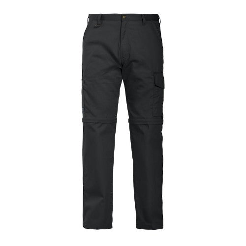 Front - Projob Mens Zip-Off Cargo Trousers
