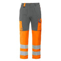 Front - Projob Mens High-Vis Cargo Trousers