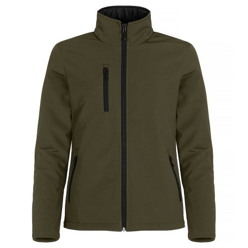 Red - Front - Clique Womens-Ladies Padded Soft Shell Jacket