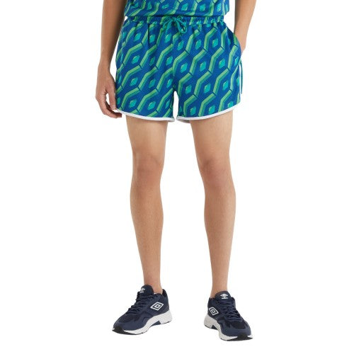 Front - Umbro Mens Jacquard Retro Shorts