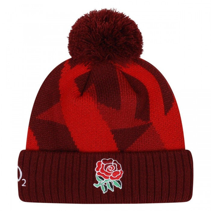 Front - Umbro 24/25 Bobble England Red Roses Beanie