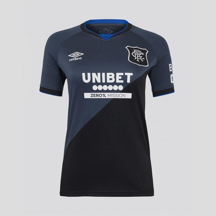 Front - Umbro Womens/Ladies 25/26 Rangers FC Short-Sleeved Third Jersey