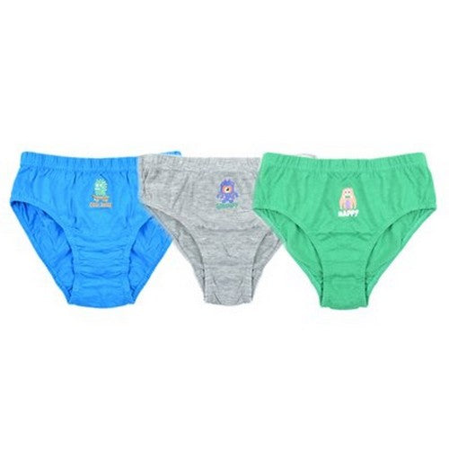 Front - Tom Franks Boys T-Boys Animal Monster Briefs (Pack Of 3)