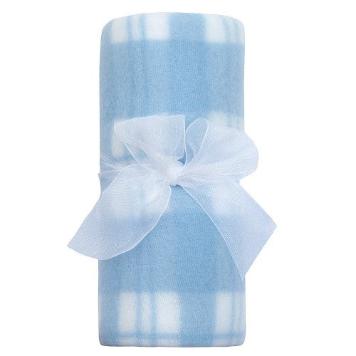 Front - QT Baby Boys Rolled Polar Blanket