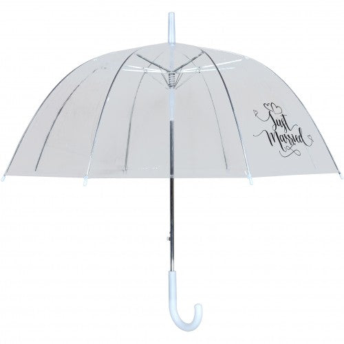 Front - X-Brella Just Married Dome Umbrella
