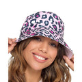 Animal Print - Front - Foxbury Womens-Ladies Reversible Animal Print Bucket Hat