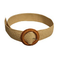 Front - Solis Womens/Ladies Rattan Stretch Belt